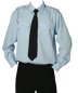 Preview: blaues PILOTENHEMD UNIFORMHEMD Diensthemd SCHÜTZENHEMD HEMD