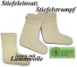Preview: 1025- warme Stiefelstrümpfe mit Wolle mit Stulpe