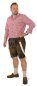 Preview: kurze Trachtenlederhose + Hosenträger Lederhose aufwendig bestickt