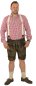 Preview: kurze Trachtenlederhose + Hosenträger Lederhose aufwendig bestickt
