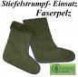 Preview: 1027- warme Stiefelstrümpfe mit Faserpelz warme Füsse