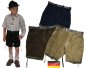 Preview: ww112-K-Kurze sportliche Lederhose - Bermuda - Shorts dkl-blau Größe 164