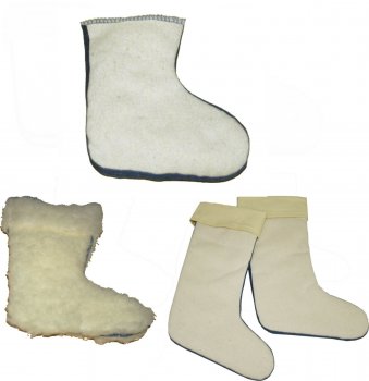 1025K-  warme Woll-Stiefelstrümpfe mit Stulpe für Kinder