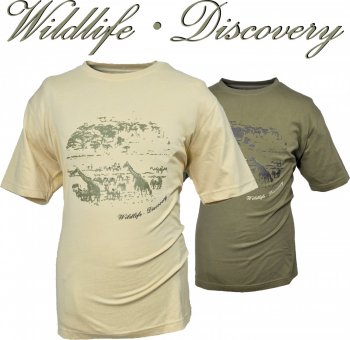 10527020-710- T-Shirt - Outdoor- Wildlife Discovery in sand-natur Größe L + XL