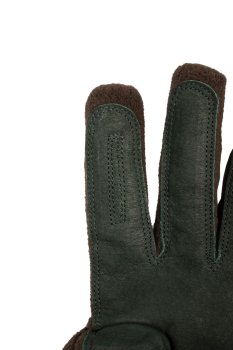Preview: 5929- warme Jagdhandschuhe aus Nubukleder / Fleece von Skogen