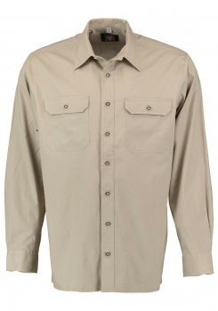 Jagdhemd Freizeithemd Outdoorhemd Hemd 1/1 Arm Os-Trachten Safari natur-beige