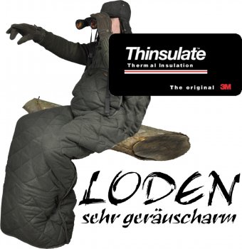 299818- LODEN - Ansitzsack gefüttert gegen Winterkälte