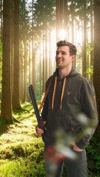 Sportliche Herren Sweatshirtjacke mit Kapuze 1/1 Arm Tom Collins