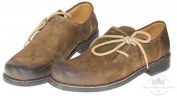 Benedikt-antikurig -Trachtenschuhe Haferlschuhe 100% Leder Schuhe braun antik gespeckt MADDOX