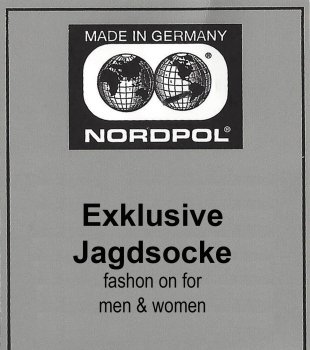 Preview: Freizeit- Jagdsocke mit eingestickten Motiv WILDENTEN von NORDPOL