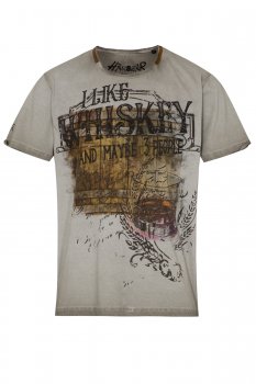 Hangowear T-Shirt mit Druck" I Like WIHSKEY AND MAYBE 3 PEOPLE"