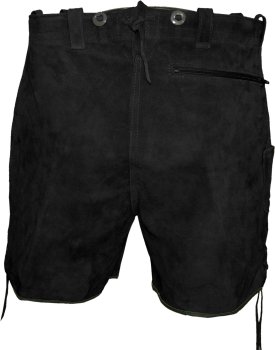 Preview: kurze Lederhose Stegträger Trachtenlederhose Eichenlaub Regulator Made in Germay Größe 50