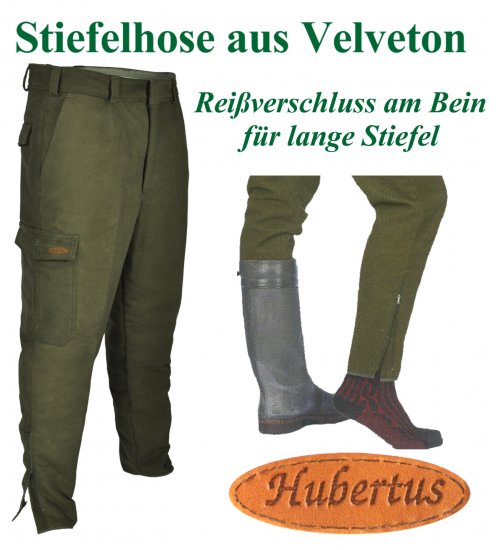 105430-  Stiefelhose Jagd- Freizeithose Arbeitshose  aus Velveton von HUBERTUS