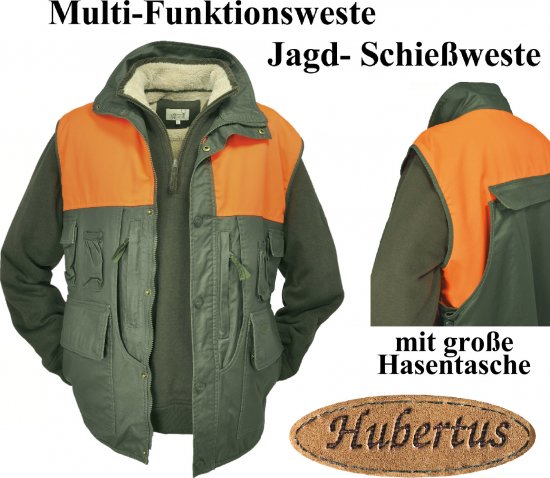 676529-380- Multi-Funktionsweste Jagdweste Schieß + Signalweste Wachs finished