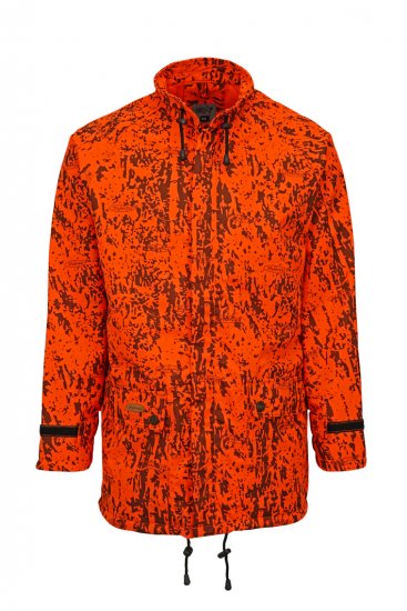 NEU wasserdichte atmungsaktive Tarnjacke Überjacke Treiberjacke Jagd orange