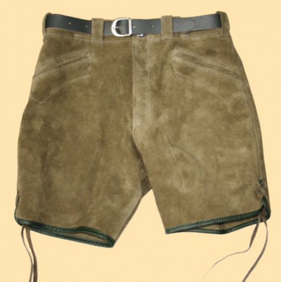 ww112-K-Kurze sportliche Lederhose - Bermuda - Shorts