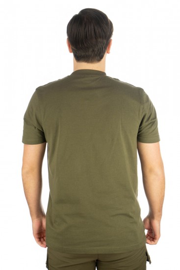 2x T-Shirt = Doppelpack = 2 Stück oliv und camouflage Jagd-T-Shirt OS-TRACHTEN