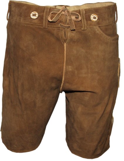 Beppo- kurze Trachten-Lederhose mit Stegträger