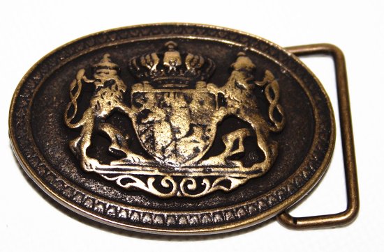 GS6m- Gürtelschnalle Buckle Schließe Bayernwappen