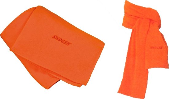 45903- Fleece- Schal Signalschal in leuchtorange