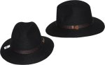 FREIZEITHUT Herrenhut mit Garnitur HUT schwarz 58