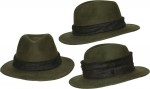 FREIZEITHUT / LODENHUT Herrenhut mit Klappgarnitur HUT oliv 58