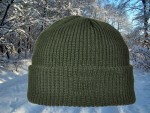 ideale warme Strickmütze Mütze von Skogen mit Thinsolate oliv one size