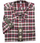 Trachtenhemd Hemd Krempelärmel Trachten Oktoberfest kariert OS-TRACHTEN M=39-40