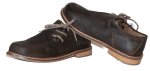 Haferlschuhe mit Seitenschnürung aus Ziegenleder von Stockerpoint Classics in dunkelbraun