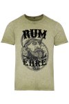 T-Shirt mit Druck "RUM und EHRE" Drunken Sailor  mit Piratenkopf von Hangowear